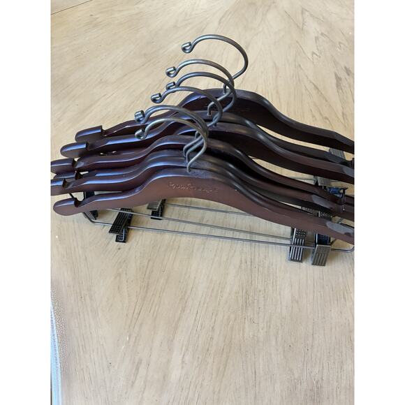 7 Lilly Pulitzer Clothes Hangers brown clip pants shorts dress skirt RARE lot 7 - Picture 8 of 10